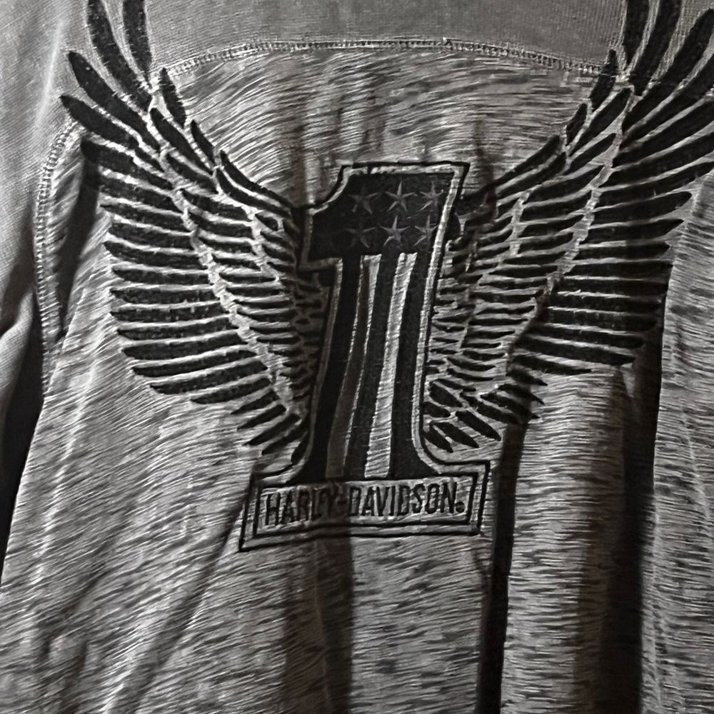 Harley-Davidson Gray Graphic Long Sleeve Shirt